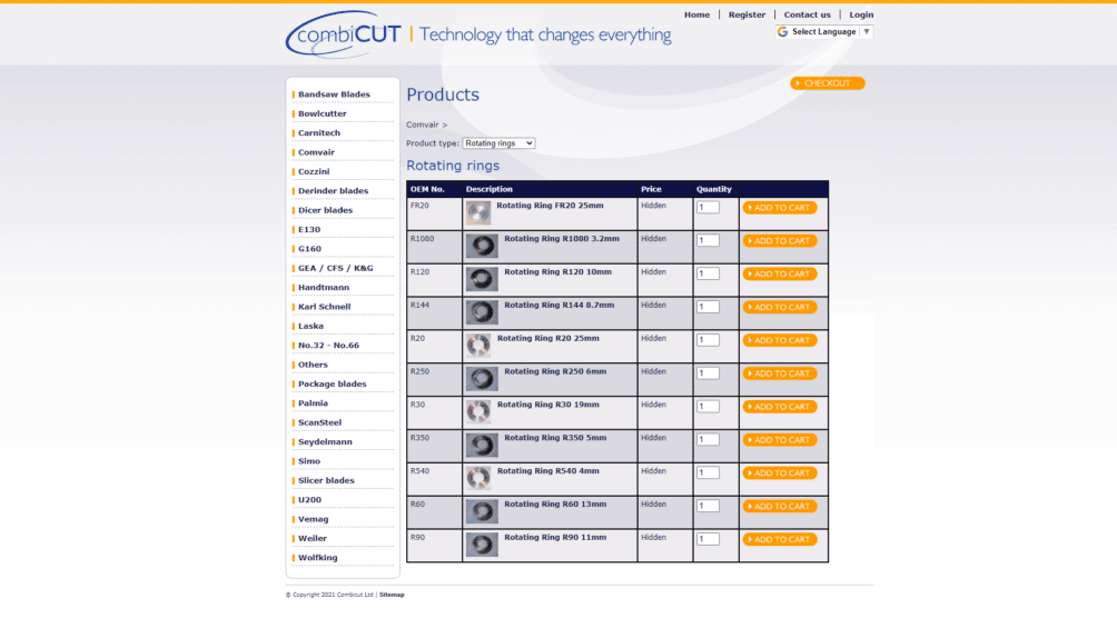 Portfolio header image for Combicut